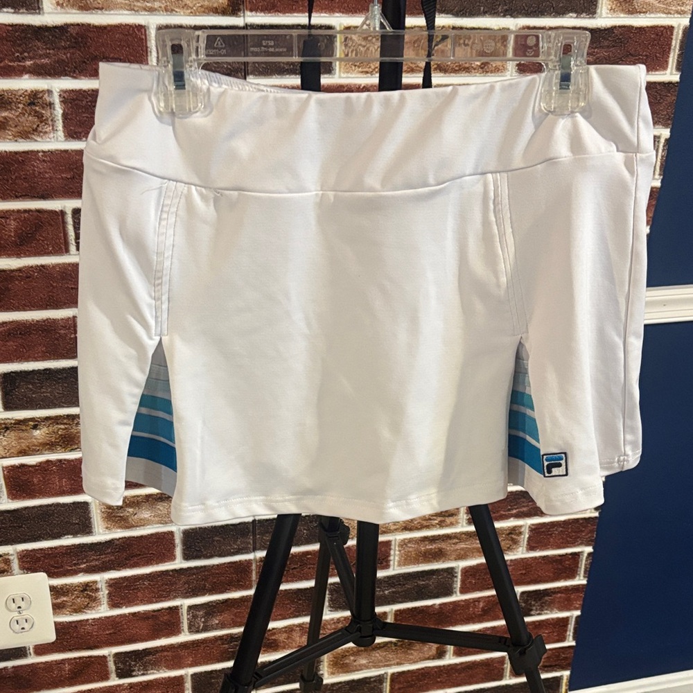 Fila White and Blue Women's Tennis Skirt